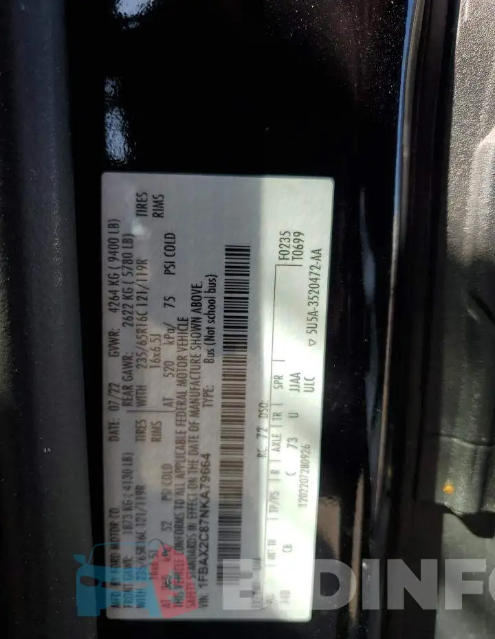 1FBAX2C87NKA79664 Photo# 13