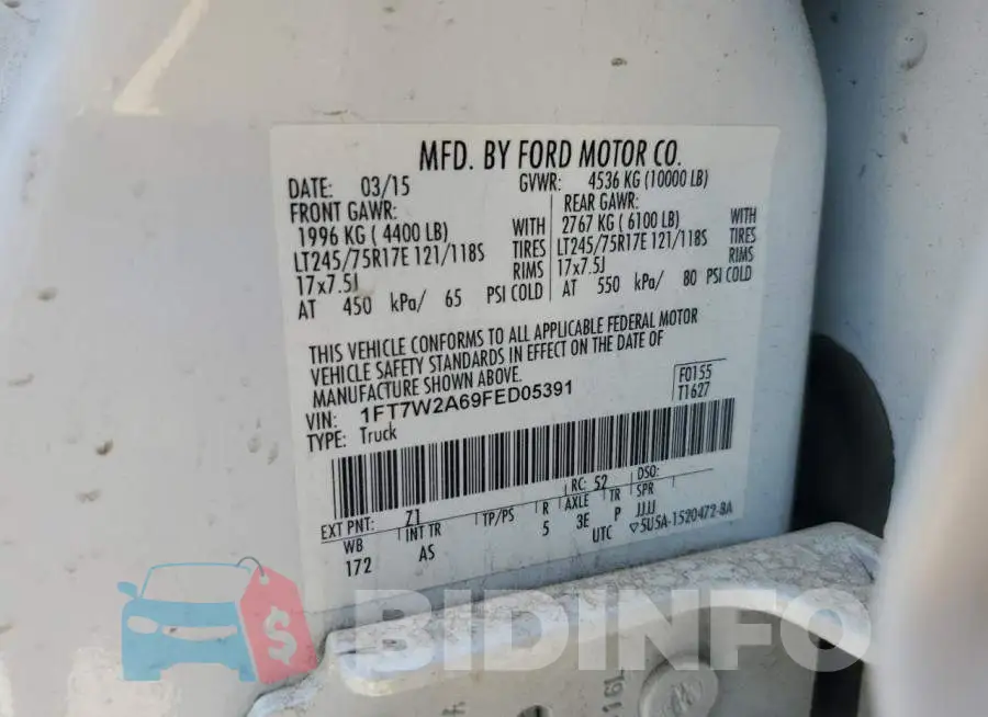 1FT7W2A69FED05391 Photo# 12