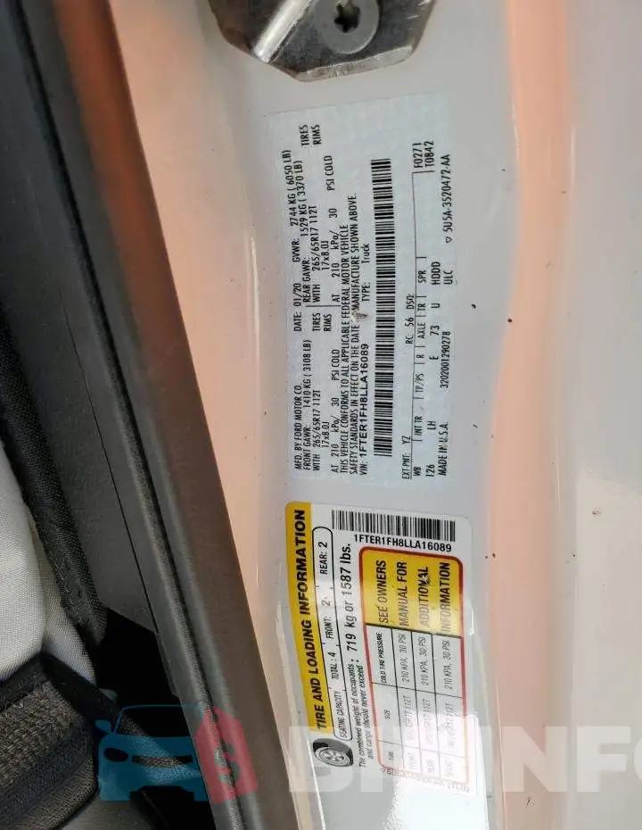 1FTER1FH8LLA16089 Photo# 12