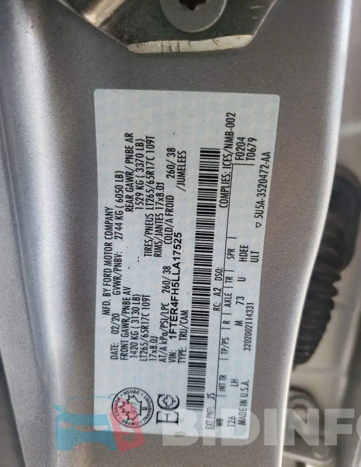 1FTER4FH5LLA17525 Photo# 12