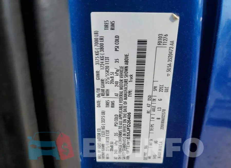 1FTEW1E55JFD26406 Photo# 13