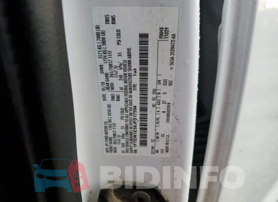 1FTEW1E58JFD17554 Photo# 12