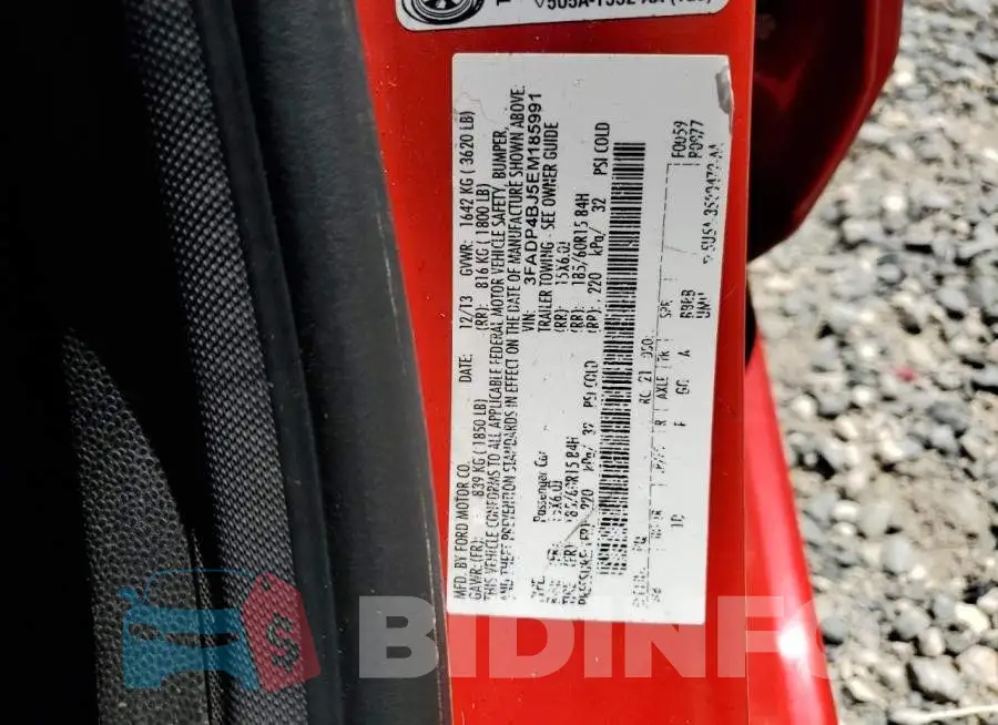3FADP4BJ5EM185991 Photo# 12