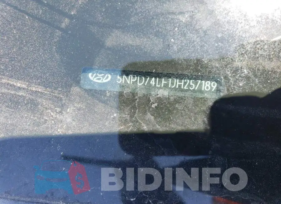 5NPD74LF1JH257189 Photo# 13