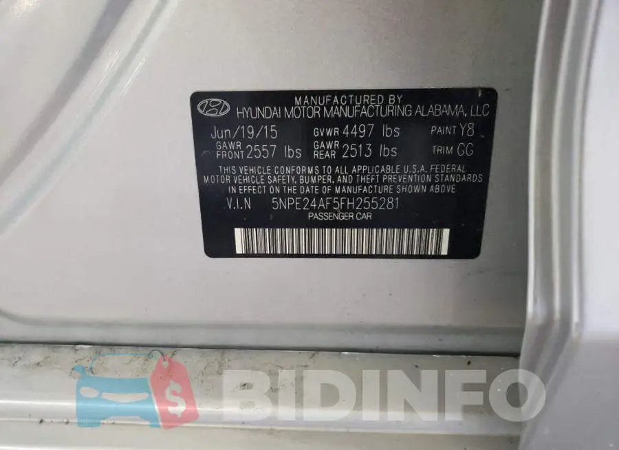 5NPE24AF5FH255281 Photo# 13