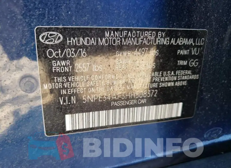 5NPE34AF3HH508372 Photo# 12