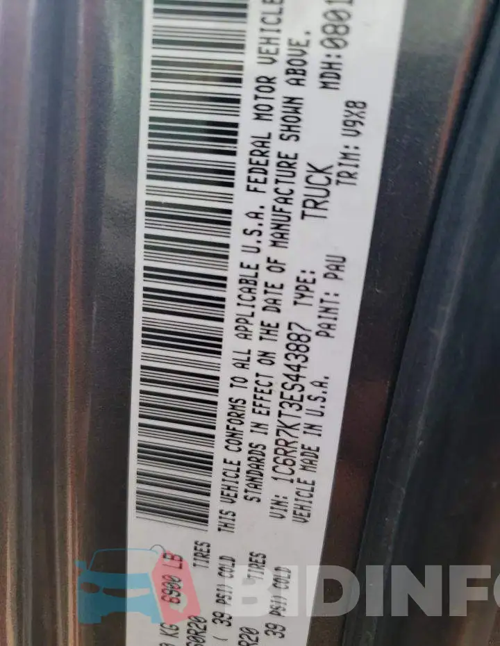 1C6RR7KT3ES443887 Photo# 12