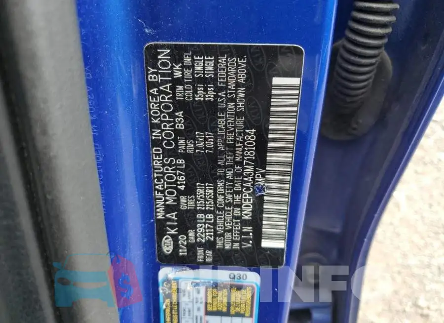 KNDEPCAA3M7181084 Photo# 13
