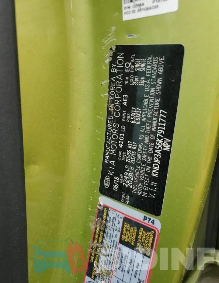 KNDJP3A56K7911777 Photo# 13