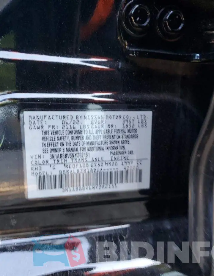 3N1AB8BV6NY282151 Photo# 12