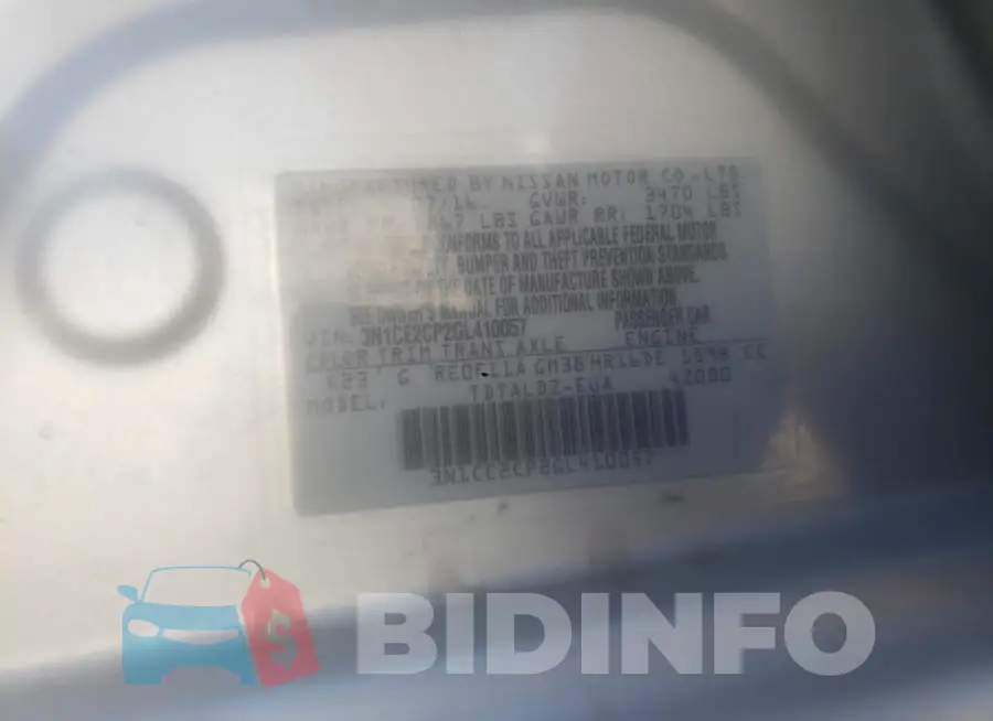3N1CE2CP2GL410057 Photo# 12
