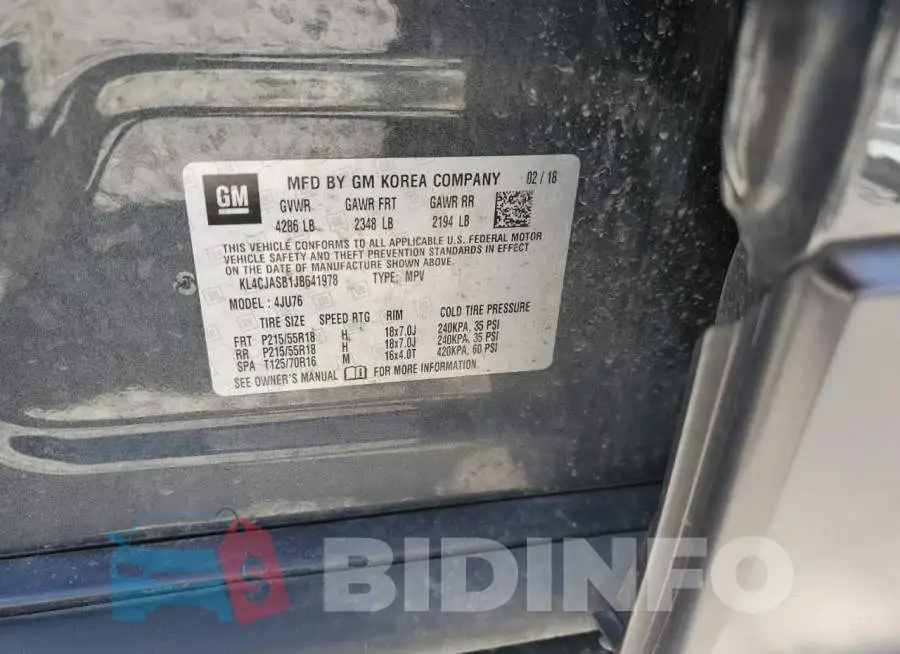 KL4CJASB1JB641978 Photo# 13