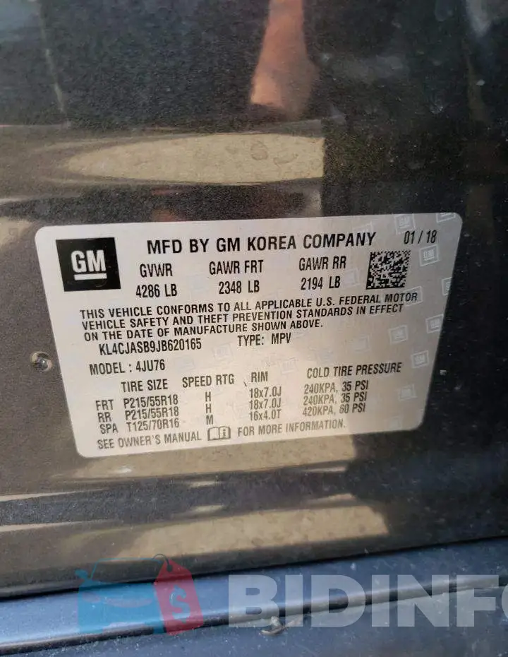 KL4CJASB9JB620165 Photo# 12