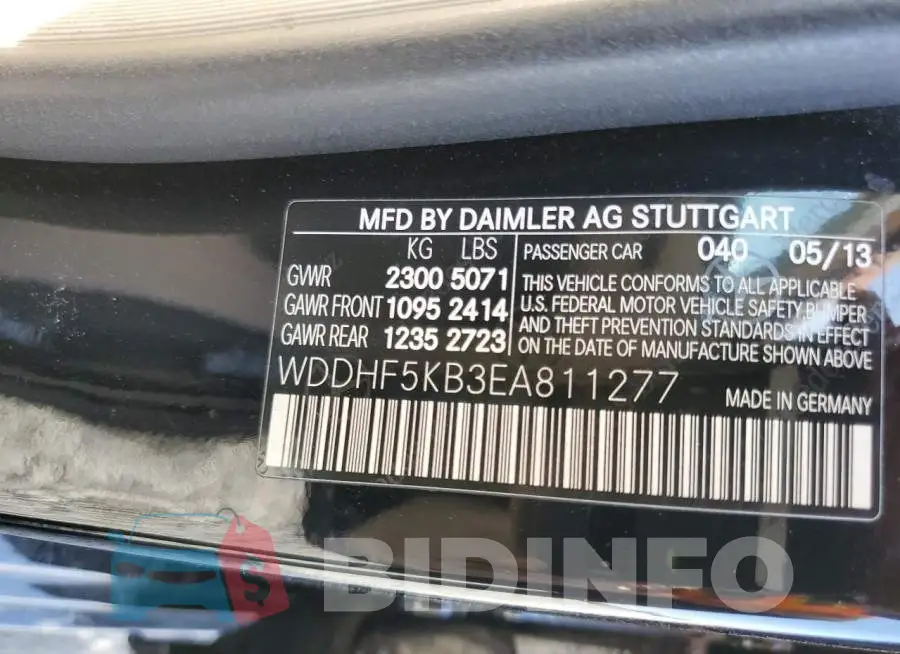 WDDHF5KB3EA811277 Photo# 12