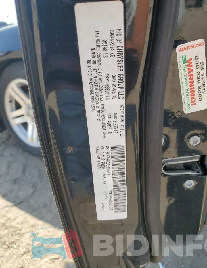 2C3CDXHG8EH180704 Photo# 12