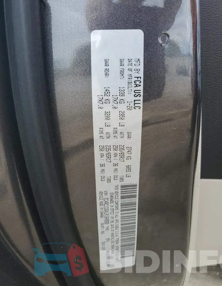 2C4RC1DGXLR164569 Photo# 13