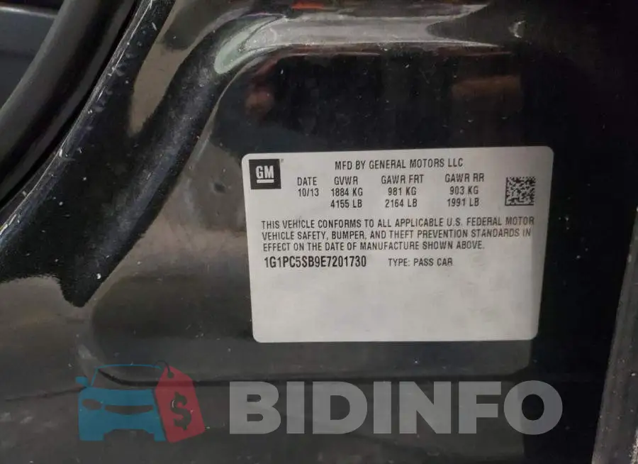 1G1PC5SB9E7201730 Photo# 12