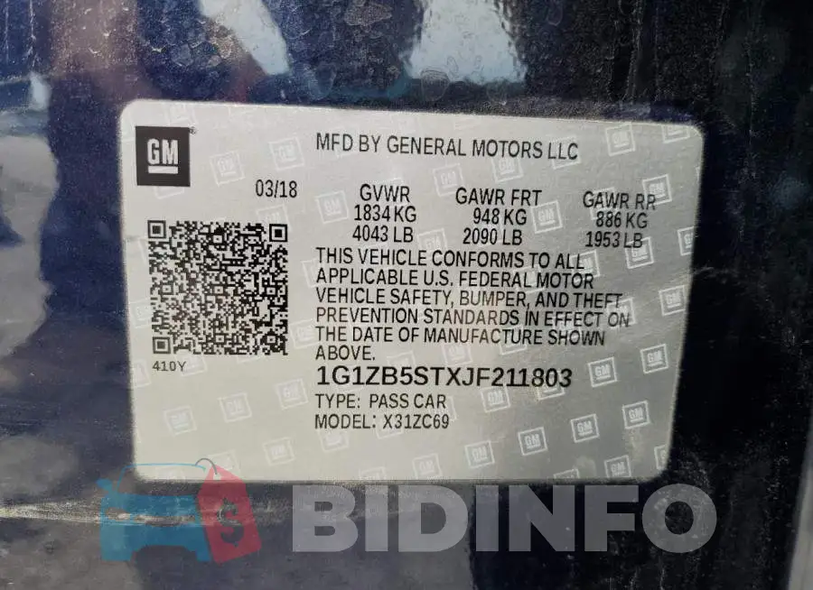 1G1ZB5STXJF211803 Photo# 12