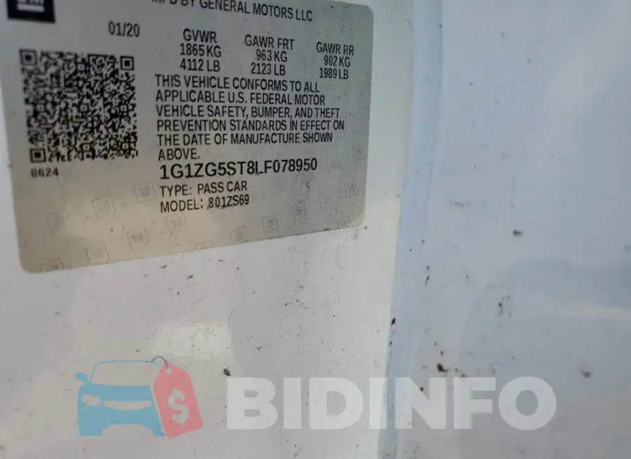 1G1ZG5ST8LF078950 Photo# 12