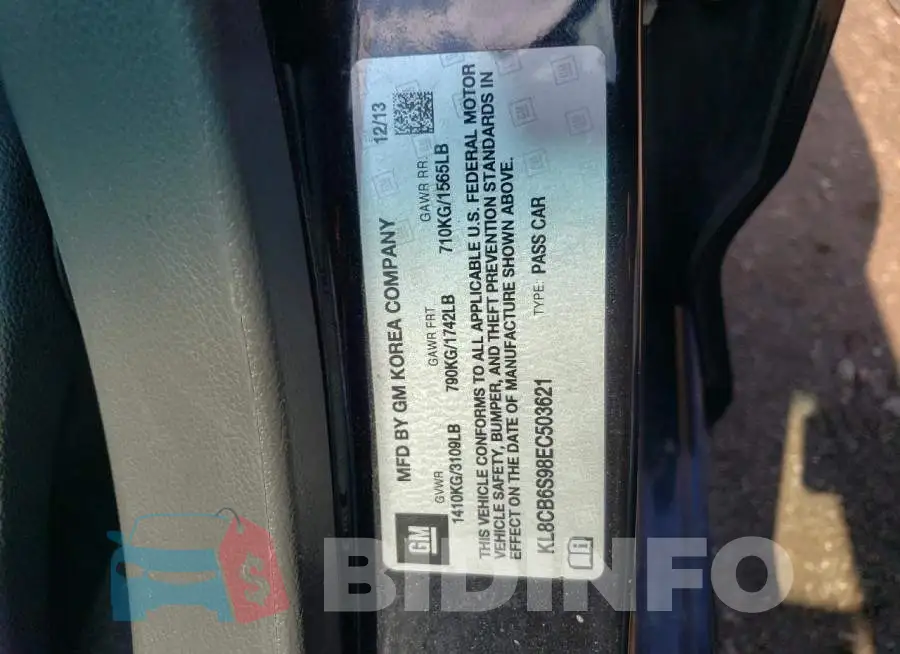 KL8CB6S98EC503621 Photo# 12