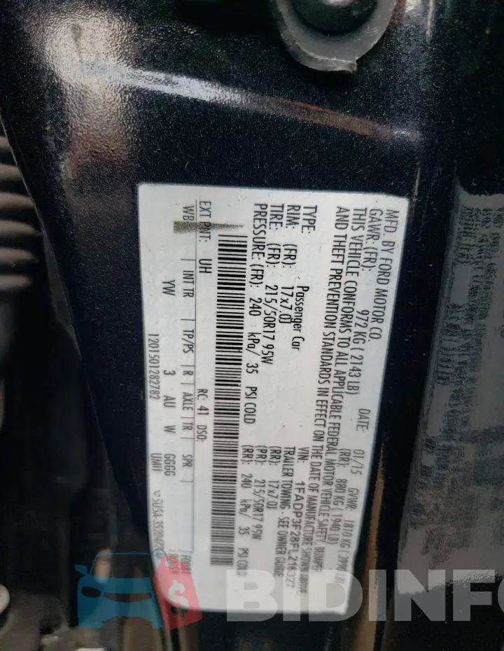 1FADP3F28FL216327 Photo# 13