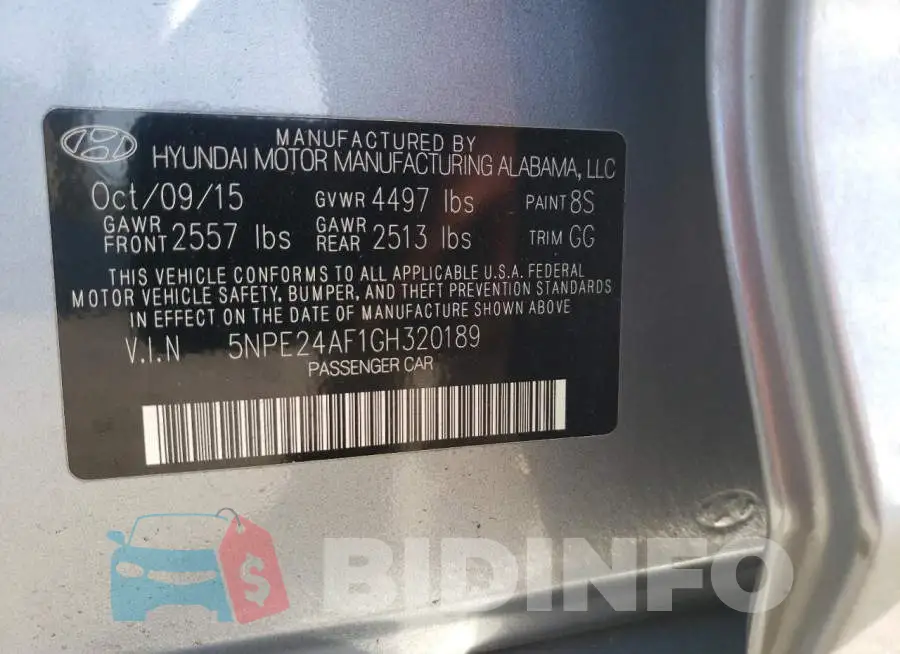 5NPE24AF1GH320189 Photo# 13