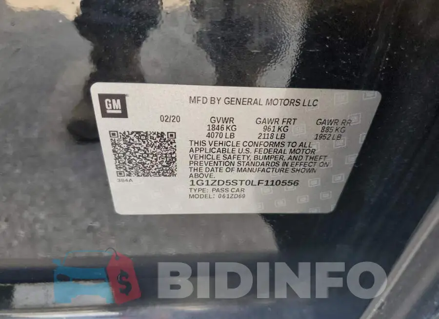 1G1ZD5ST0LF110556 Photo# 12