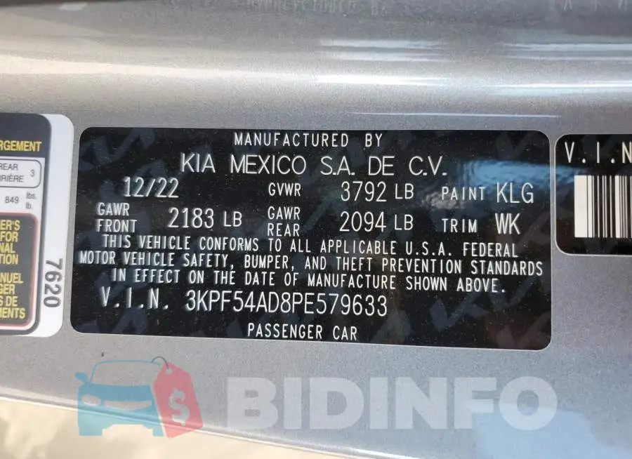 3KPF54AD8PE579633 Photo# 12