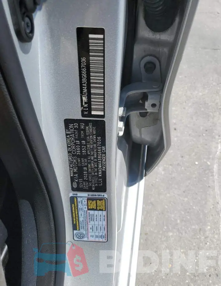 KNADM4A38G6667036 Photo# 12