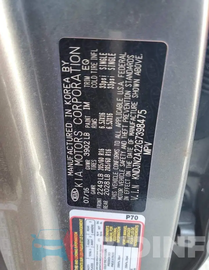 KNDJN2A22G7398475 Photo# 13