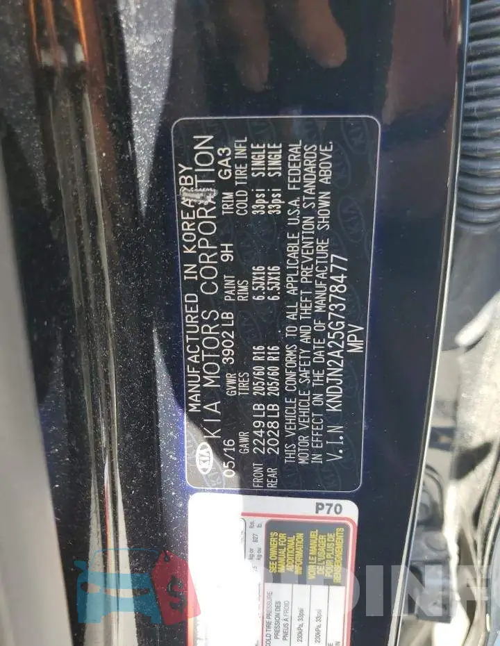 KNDJN2A25G7378477 Photo# 12