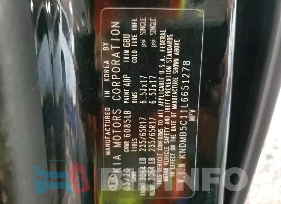 KNDMB5C11L6651278 Photo# 14