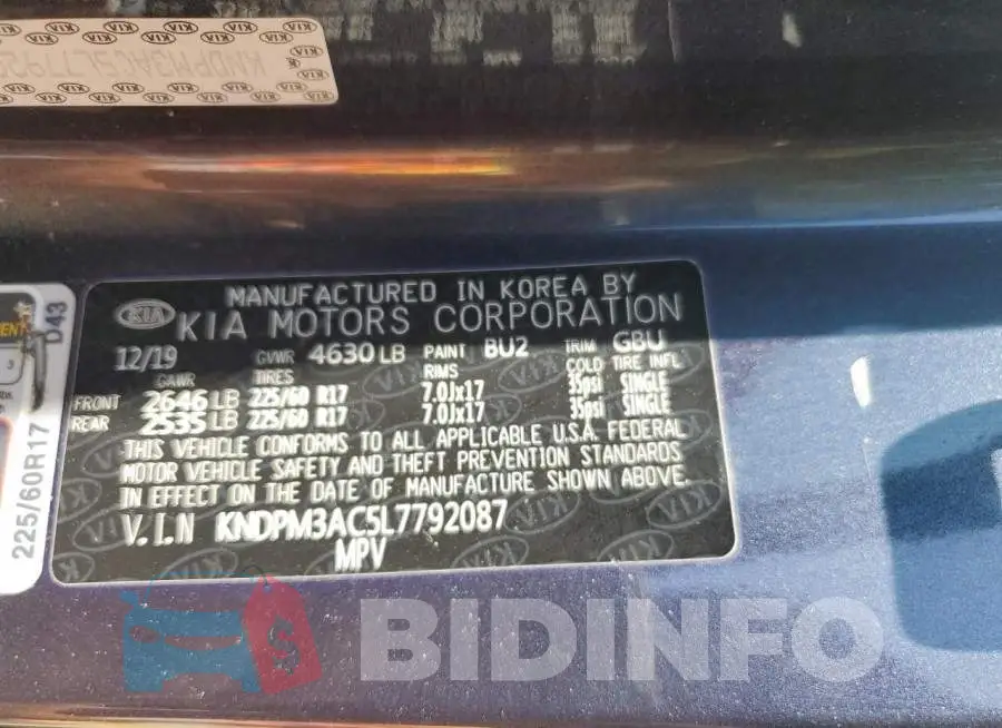 KNDPM3AC5L7792087 Photo# 13