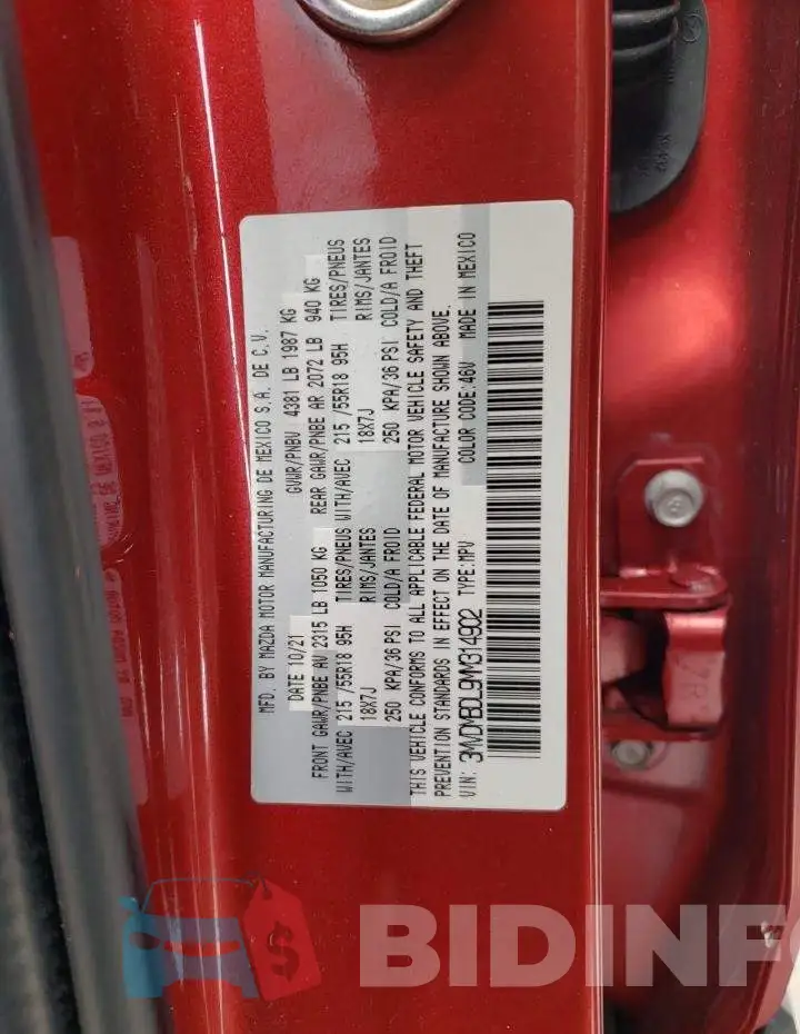 3MVDMBDL9MM314902 Photo# 13