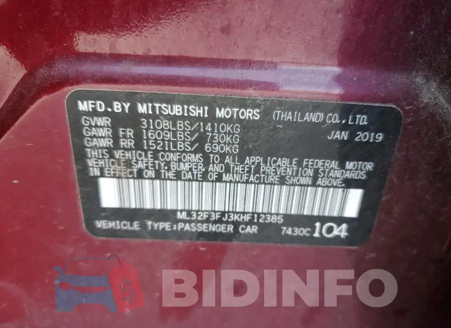 ML32F3FJ3KHF12385 Photo# 12