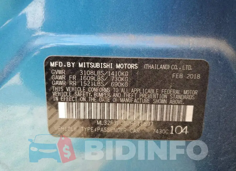 ML32F3FJ5JHF11897 Photo# 12