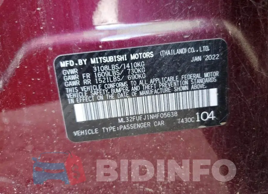 ML32FUFJ1NHF05638 Photo# 12