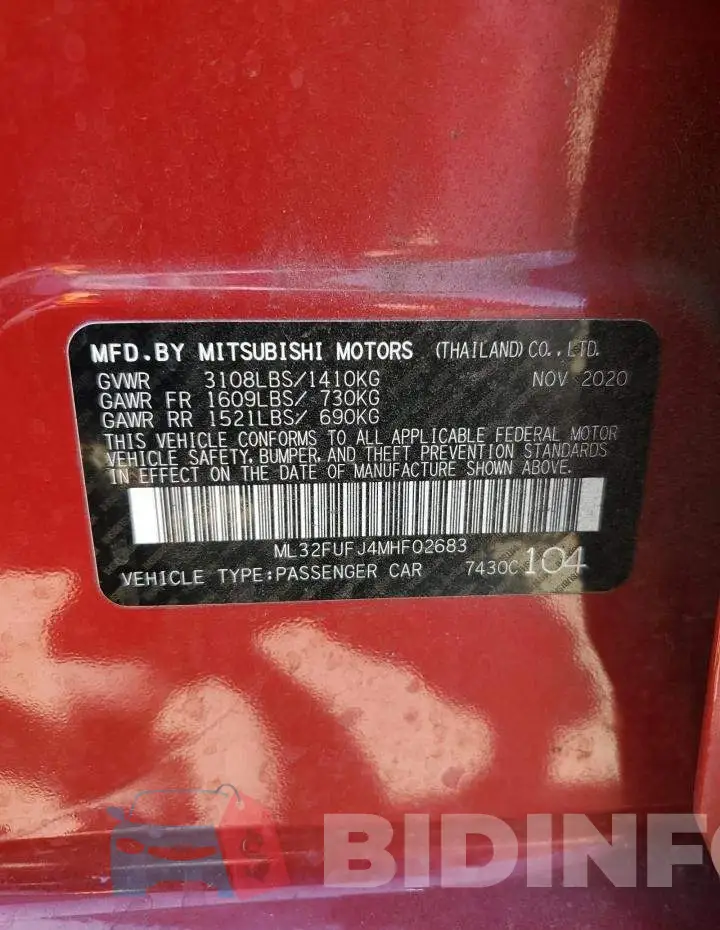 ML32FUFJ4MHF02683 Photo# 12