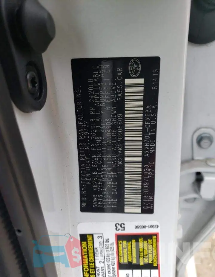 4T1K31AK9PU605509 Photo# 12