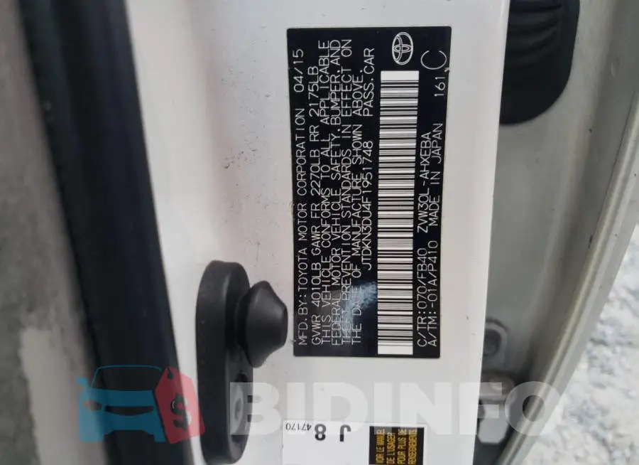 JTDKN3DU4F1951748 Photo# 12