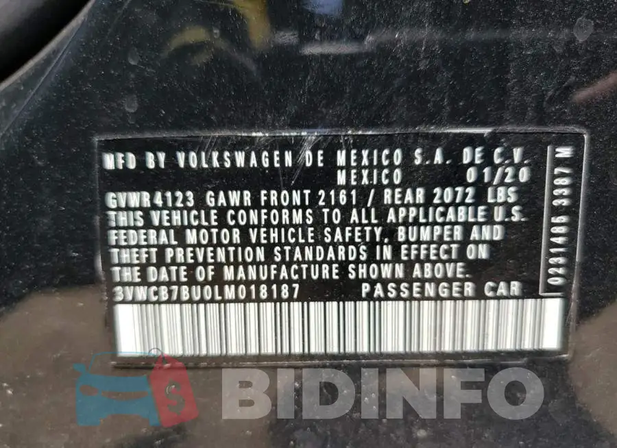 3VWCB7BU0LM018187 Photo# 12