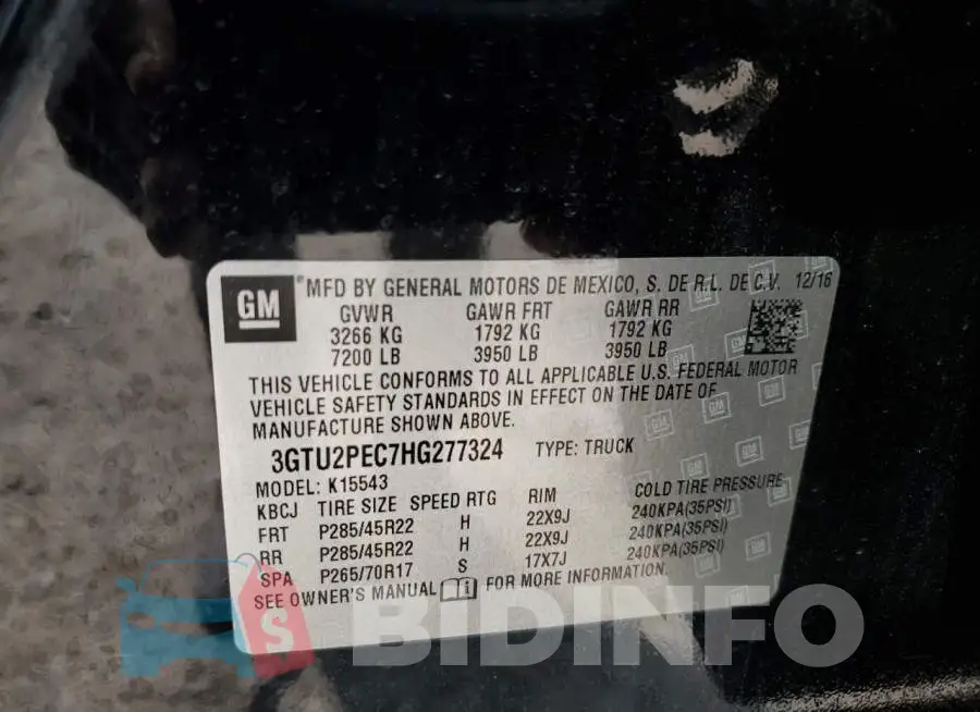 3GTU2PEC7HG277324 Photo# 12