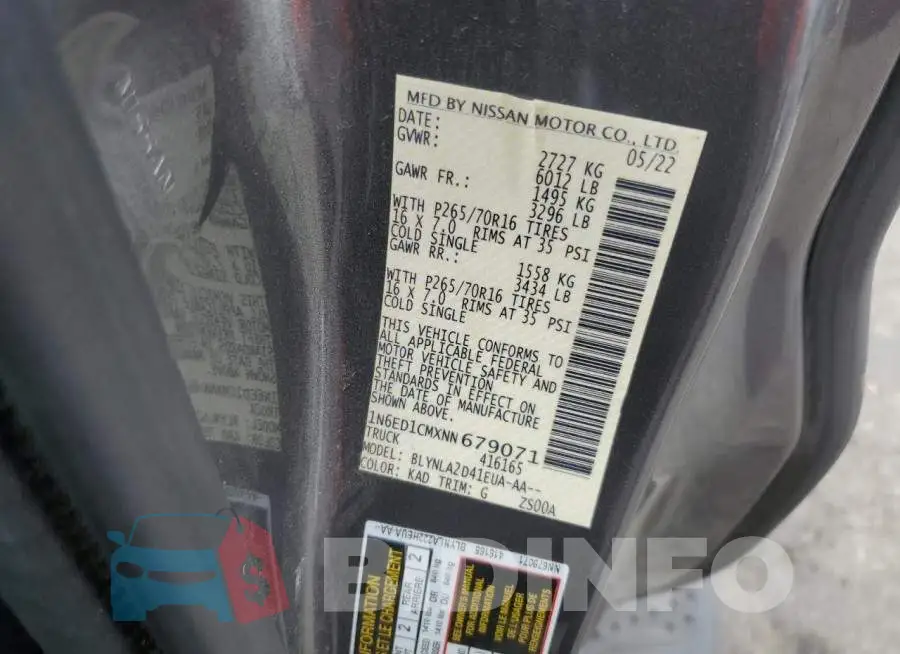 1N6ED1CMXNN679071 Photo# 12