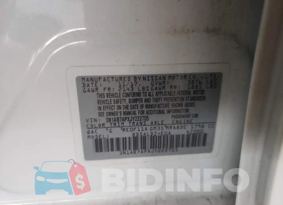 3N1AB7APXJY222705 Photo# 12