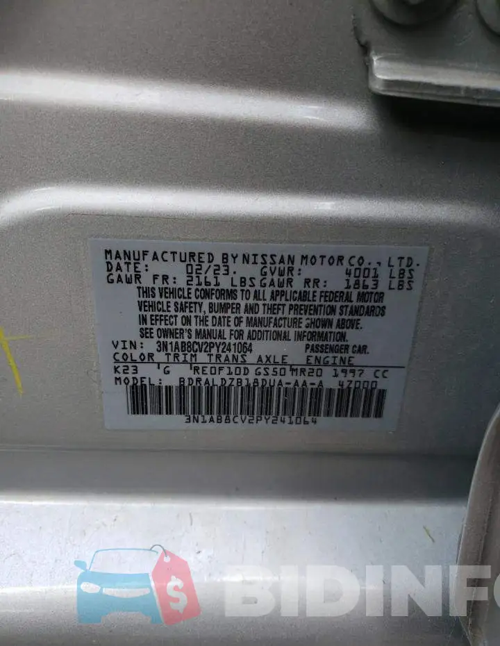 3N1AB8CV2PY241064 Photo# 12
