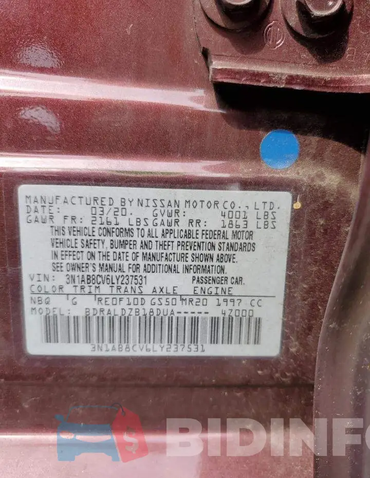 3N1AB8CV6LY237531 Photo# 13