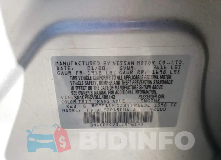 3N1CP5CV0LL498143 Photo# 14