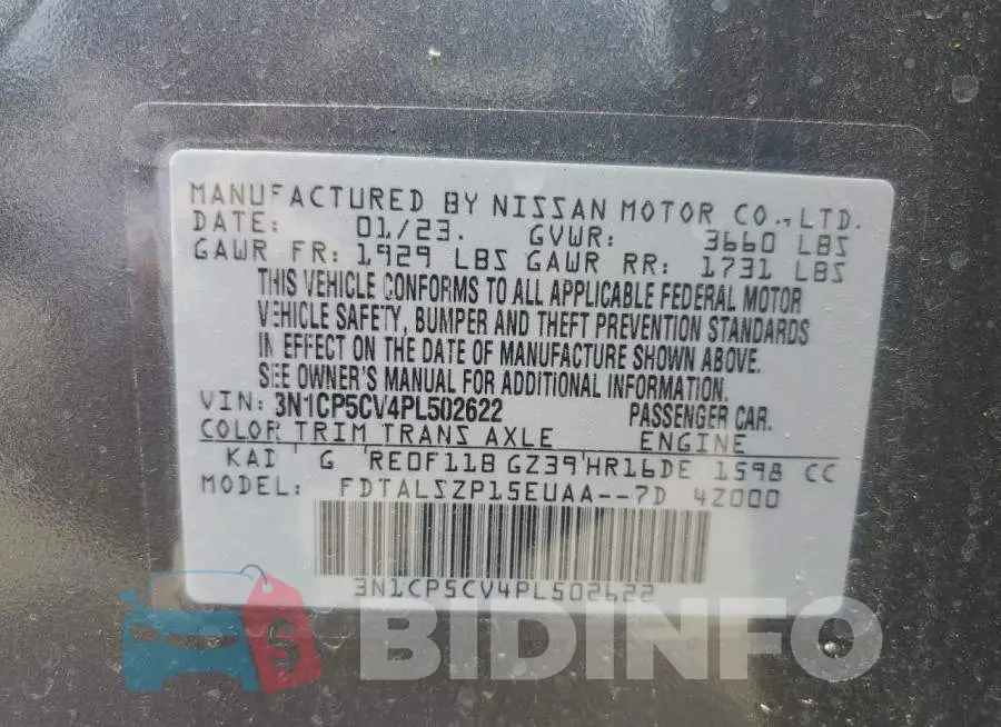 3N1CP5CV4PL502622 Photo# 13