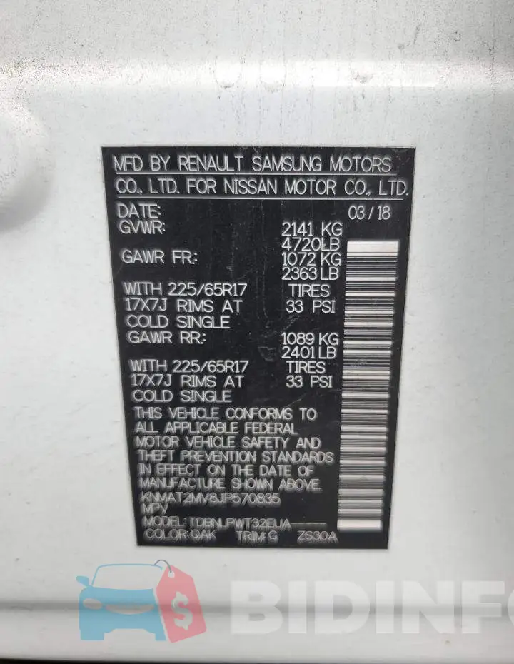 KNMAT2MV8JP570835 Photo# 13