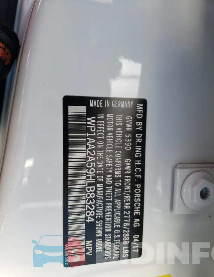 WP1AA2A59HLB83284 Photo# 12